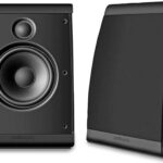 Polk Audio OWM3 Wall and Passive Bookshelf Speakers | The Most High-Performance Versatile Loudspeaker | Paintable Grilles (Home Speakers Pair, Black)