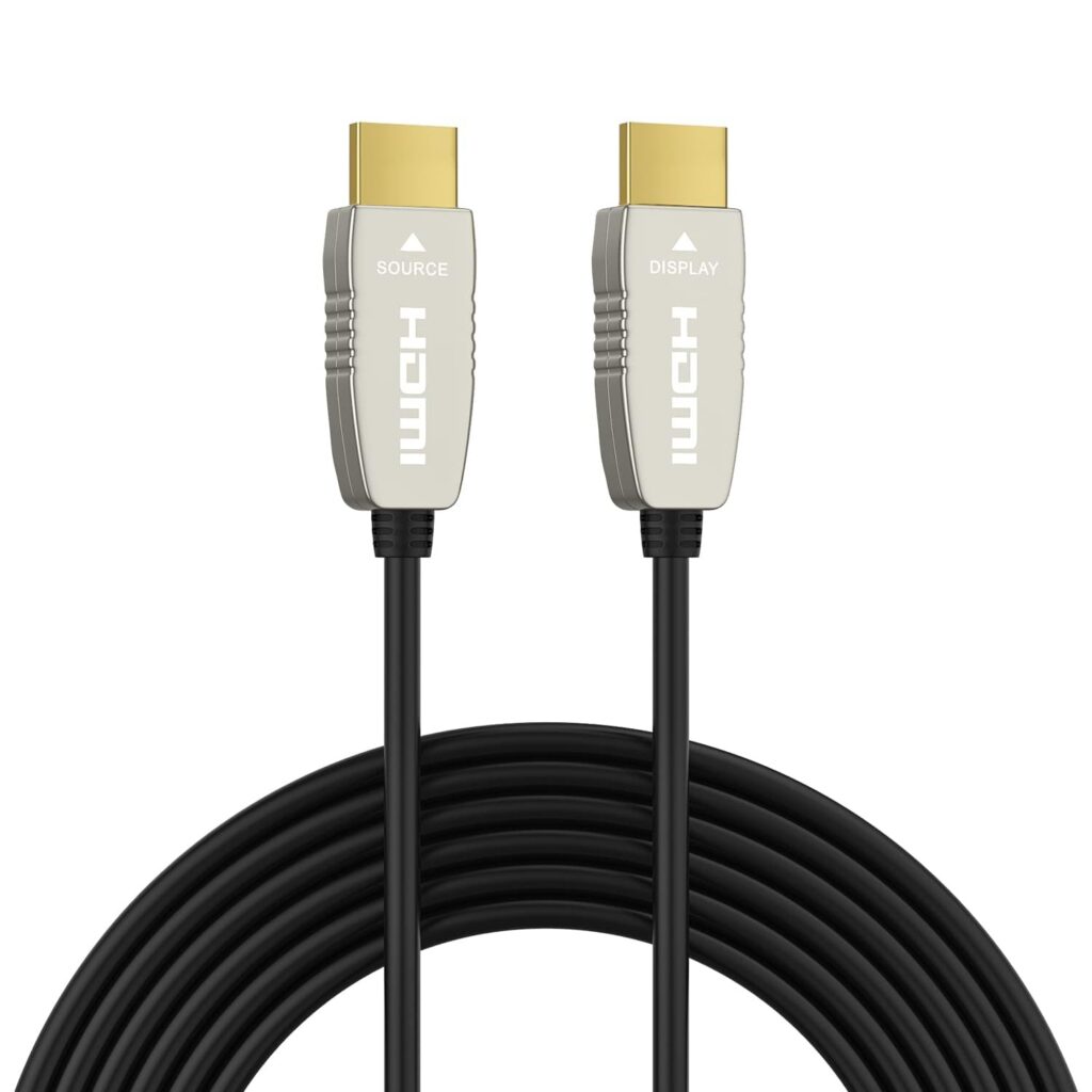 4K HDMI Fiber Optic Cable 65FT 18Gbps 4K@60Hz ARC HDR10 Ultra Slim Flexible HDMI 2.0b Cable
