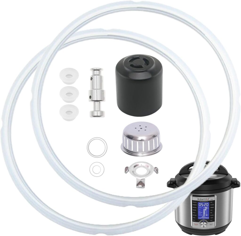 11 PCS Instant Pot Replacement Parts for Ultra 8QT, Instant Pot Accessories Include Sealing Ring, Steam Release Valve, Anti-Block Shield, Valve Sealing Ring, Float Valve and Gasket