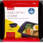 Rapid Ramen Cooker | Microwavable Cookware for Instant Ramen | BPA Free and Dishwasher Safe | Perfect for Dorm, Small Kitchen or Office | Black