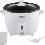 IMUSA Electric Rice Cooker 16 Cup Cooked 8 Cup Uncooked – Ceramic Nonstick Pot, Multi Cooker for Rice, Quinoa, Oatmeal, Stew – Keep Warm Function – Compact for Kitchen Dorm RV