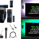 Rockville Bluetooth Home Theater Karaoke Machine System w/8″ Sub + Wireless Mics