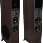 Rockville TM80D Powered Home Theater Tower Speaker System, Dark Wood, 800W, 8″ Subwoofers, Bluetooth, USB/SD Playback, FM Radio, Remote Control, Karaoke Ready, Perfect for Home Entertainment