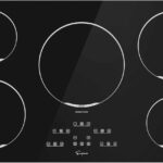 Empava 36″ Electric Induction Cooktop Built-in Modular Stovetop with 5 Elements 9 Power Level Boost Burners in Black Vitro Ceramic Glass, 36 Inch
