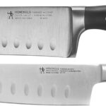HENCKELS Forged Accent Razor-Sharp 2-pc Knife Set, Santoku Knife 5 Inch, Santoku Knife 7 Inch, German Engineered Informed by 100+ Years of Mastery,Black