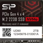 Silicon Power 2TB UD90 2230 NVMe 4.0 Gen4 PCIe M.2 SSD R/W up to 5,000/3,200MB/s Solid State Drive Compatible with Steam Deck (SU02KGBP44UD9007MM)