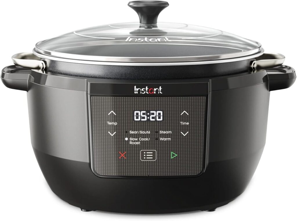 Instant-Pot Superior Cooker Chef Series 7.5Qt Slow Cooker, Multifunctional Rice Cooker, Pressure Cooker Alternative, Kitchen Appliance with Non-Stick Pot