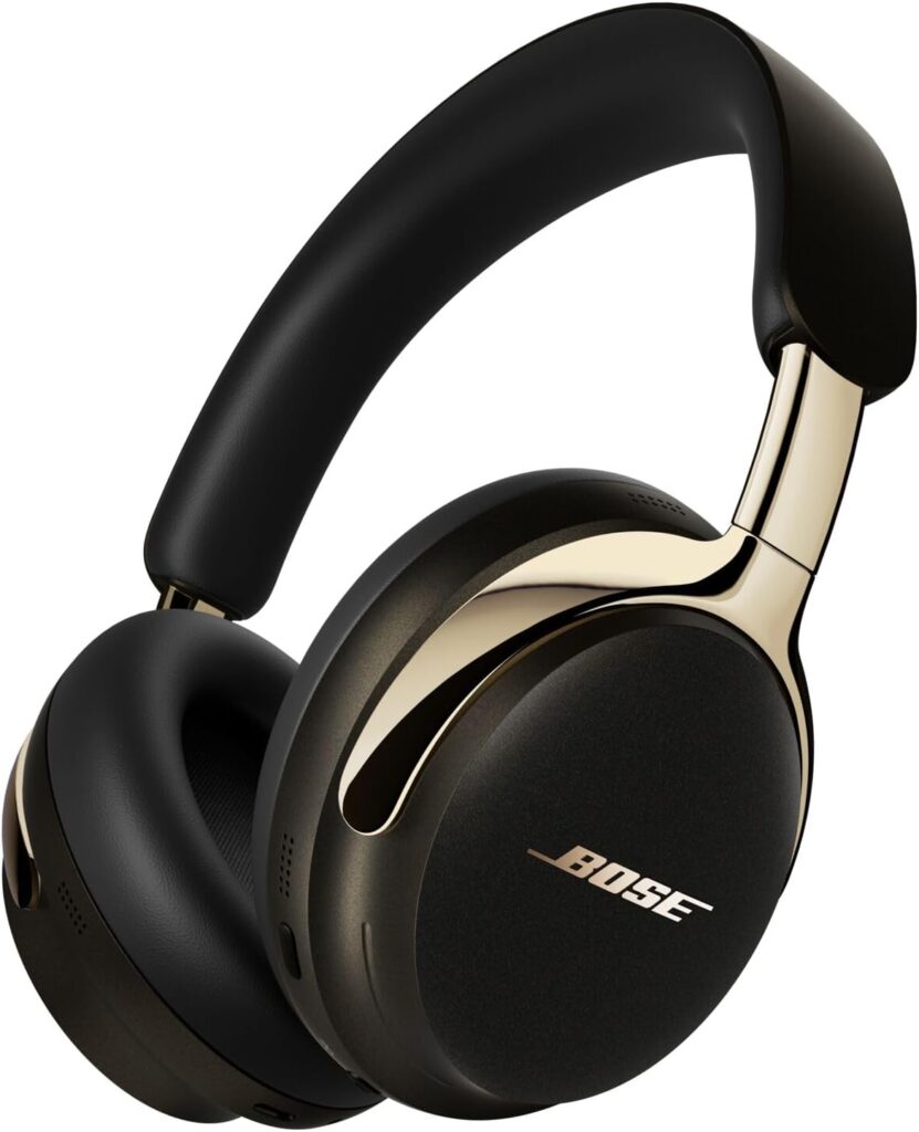 Bose New QuietComfort Ultra Bluetooth Headphones (2nd Gen), Wireless Headphones with Spatial Audio, Over Ear Noise Cancelling with Mic, Up to 30 Hours of Play time, Desert Gold – Limited Edition Color