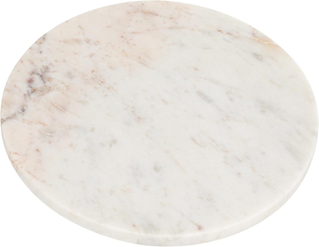 Round White Marble Cutting Board