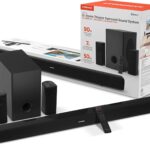 HyperGear SB51a 5.1 Surround Sound System for TV – 90W Home Theater Sound System, Soundbar, Subwoofer & Dual Speakers w/Bass, HDMI ARC & Optical Inputs for 4K/8K UHD TVs, Wall-Mountable Speakers