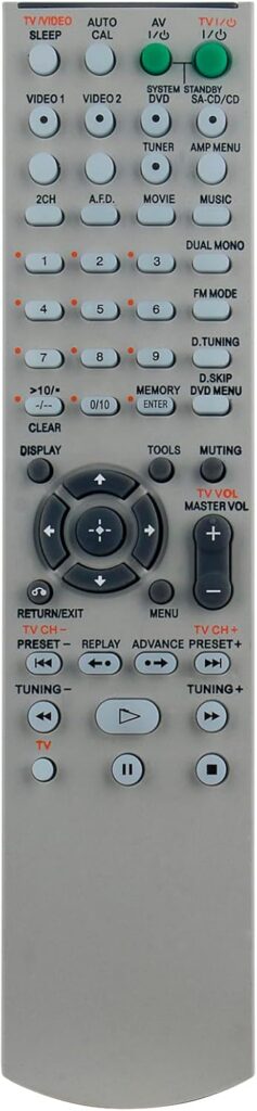 RM-AAU006 Replacement Remote Control Compatible with Sony Home Theater System HT-DDW700 HT-DDW780 RMAAU006 HT-SF1000 HT-SS1000 SS-MSP700 SS-CNP700 SS-SRP700 SS-WP700 STR-K700 FM Stereo/fm-am Receiver