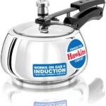 Hawkins 2 Litre Contura Pressure Cooker, Stainless Steel Inner Lid Cooker, Handi Cooker, Induction Cooker, Small Cooker, Silver (SSC20)
