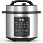 Simple Deluxe 14-in-1 Electric Pressure Cooker – 6QT Stainless Steel Slow & Rice Cooker, Steamer, Sauté, Yogurt Maker, Multi-Cooker with Dishwasher-Safe & Non-Stick