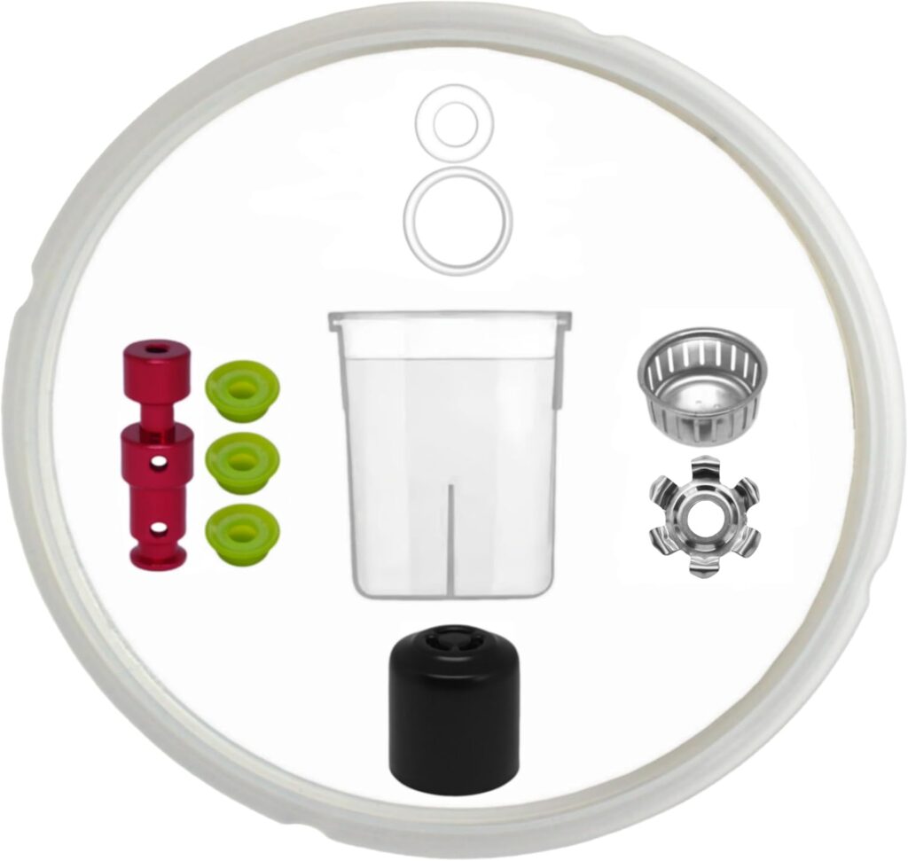11PCS Replacement Parts for Instant Pot RIO 6 Qt Include Inner Pot Seal Ring, Steam Release Valve, Condensation Collector Cup, Float Valve W/Cap and Anti-Block Shield By Pnltae