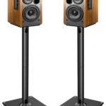 PERLESMITH Universal Floor Speaker Stands 26 Inch for Surround Sound, Klipsch, Sony, Edifier, Yamaha, Polk & Other Bookshelf Speakers Weight up to 22lbs – 1 Pair