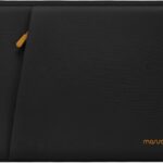 MOSISO 13.3 inch Laptop Case, 13-13.3 inch Laptop Sleeve Compatible with MacBook Air 13 13.6/Pro 13/Pro 14,HP Dell ASUS Lenovo Notebook, Portable Neoprene Carrying Computer Bag with Bevel Pocket,Black