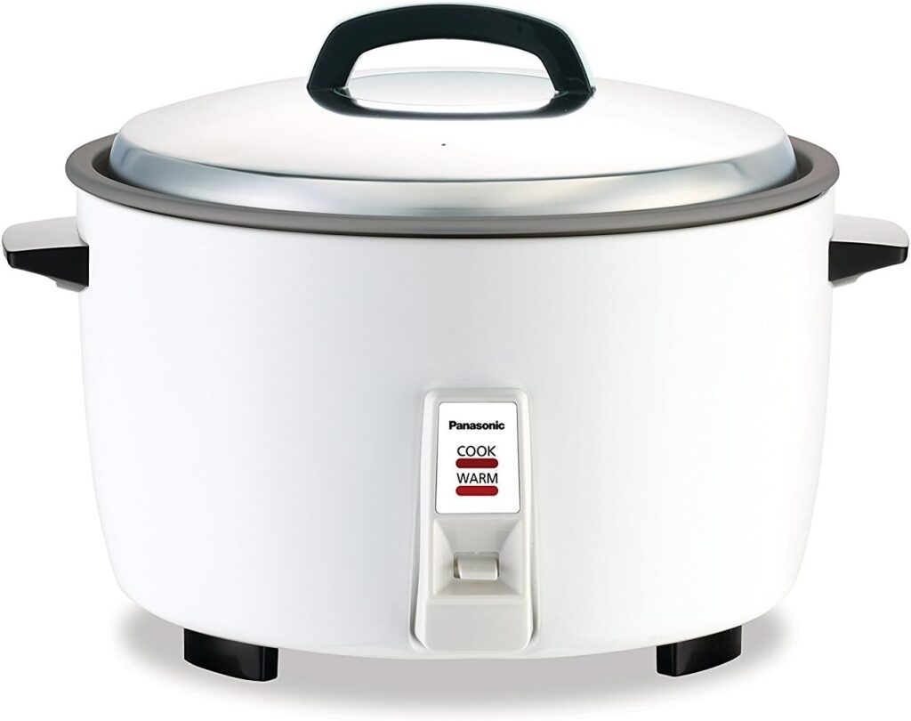 Panasonic SR-GA421FH 23 Cup Commercial Automatic Rice Cooker with Non-Stick Pan, White