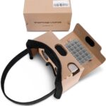 Google Cardboard,Topmaxions 3D VR Virtual Reality DIY VR Headset for 3D Movies and Games Compatible with Android & Apple Up to 6 Inch Easy Setup Machine