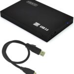 160GB Ultra Slim Portable External Hard Drive USB3.0 2.5” HDD Storage for PC, Desktop, Laptop, MacBook, Chromebook (Black)