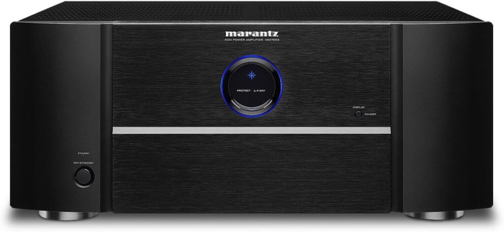 Marantz MM7055 Power Amplifier – 5-Channel Amp for Ultimate Home Theater & Audio Systems | High-Power Capability, Quality & Design | Gold-Plated Terminals