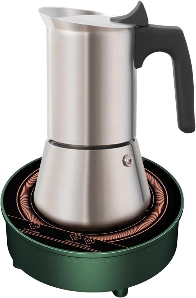 Mini Induction Cooktop, Small Burner 700W/120V Electric Hot Plate Mini Stove Cookter for Traveling Camping Small Kitchen Spaces Portable Induction Cooktop for Coffee,Tea & Milk