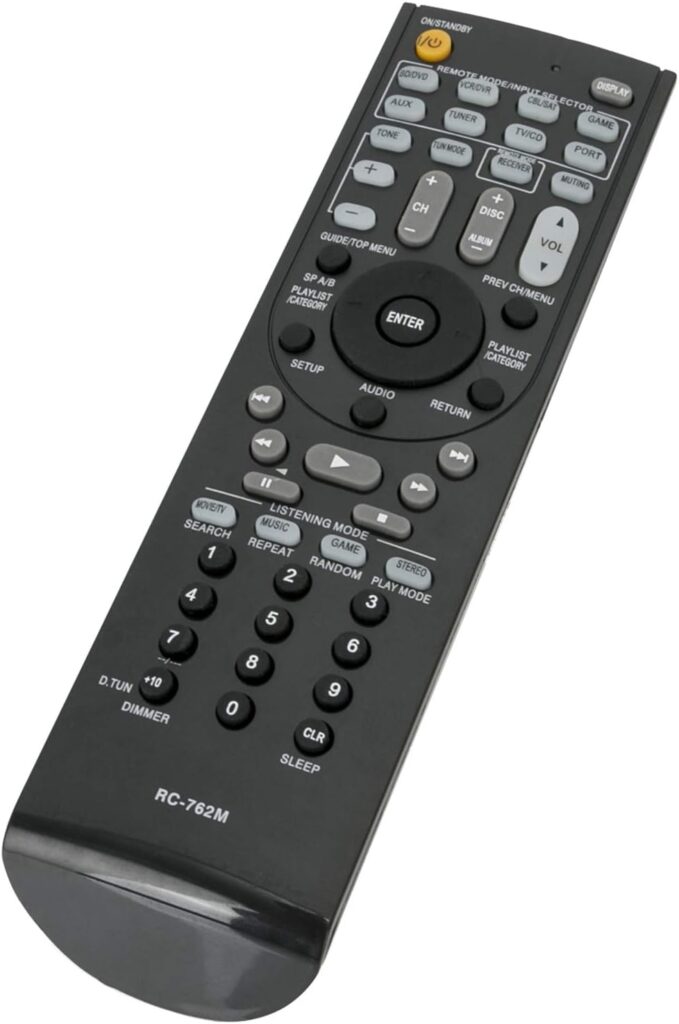New RC-762M Remote Control fit for Onkyo Home Theater System & AV Receiver AVX-280 AVX-290 HT-R280 HT-R290 HT-R358 HT-R380 HT-R390 HT-R538 AVX-390 AVX-380 29400468 HT-RC230 HT-S3300 HT-S3400 HT-S5305
