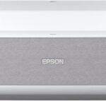 Epson EpiqVision Ultra Short Throw LS300 3LCD Smart Laser Projector, 3600 Lumens Color & White Brightness, HDR, Android TV, Yamaha Speakers, Bluetooth, Sports, Gaming, Movies & Streaming – White