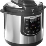 Presto 02141 6-Quart Electric Pressure Cooker, Black, Silver, Stainless steel