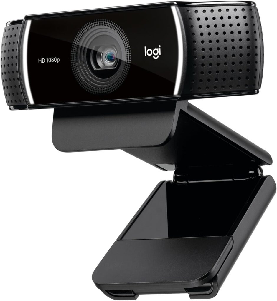 Logitech C922x HD Pro PC Webcam, Full HD 1080p/60fps Video, Clear Audio, HD Light Correction, Works with Microsoft Teams, Google Meet, Zoom, Nintendo Switch 2’s new GameChat mode, Mac/Tablet- Black