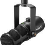 MAONO Dynamic Microphone, USB/XLR Podcast PC Microphone with Software, EQ,Tap-to-Mute, Headphone Jack, Gain Knob & Volume Control, Studio Mic for Broadcast, Recording, Streaming & Gaming (PD400X)