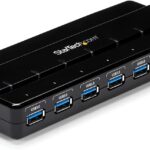 StarTech.com 7 Port USB 3.0 Hub – Up To 5 Gbps – 7 x USB – Universal Multi Port USB Extender for Your Desktop – USB Powered (ST7300USB3B)