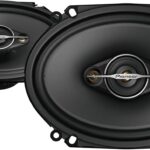 PIONEER A-Series Standard TS-A6881F 6” x 8” 4-Way Speakers (Pair) – 350W Max, Balanced Sound + Smooth Treble, Enhanced Bass, Great Stock Replacement