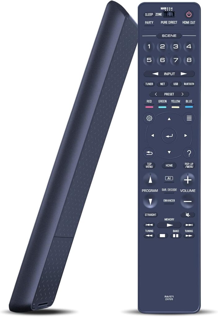 RAV571 ZZ47570 Replacement Remote Control Compatible for Yamaha AV Audio Video Receiver RX-A2080 RX-V2085 RX-A3080