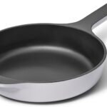 Caraway Cast Iron Skillet – 8” Enameled Cast Iron Pan With 3 Layer Enamel Coating – No Seasoning Required – Compatible With All Stovetops – Free From Forever Chemicals – Gray