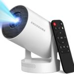 Mini Portable Projector with Wifi6 and Bluetooth, 4K Projector Support 5w Sound Base Speaker, 160 ANSI, Android 11, Auto Vertical Keystone 210°Rotatable Proyector for Home Bedroom Outdoor HY300 ULTRA