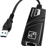 USB Ethernet Adapter USB 3.0 [AX88179] to 10/100/1000 Fast LAN Wired Network (MacBook, Chromebook, Win 10, Compatible for Nintendo Switch,…) for Online Meeting, Games.