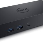 Dell Universal Dock – D6000S, Equipped with USB-C/USB-A PowerShare Options, Connect Upto Three 4K Displays, LED Indicator, Black