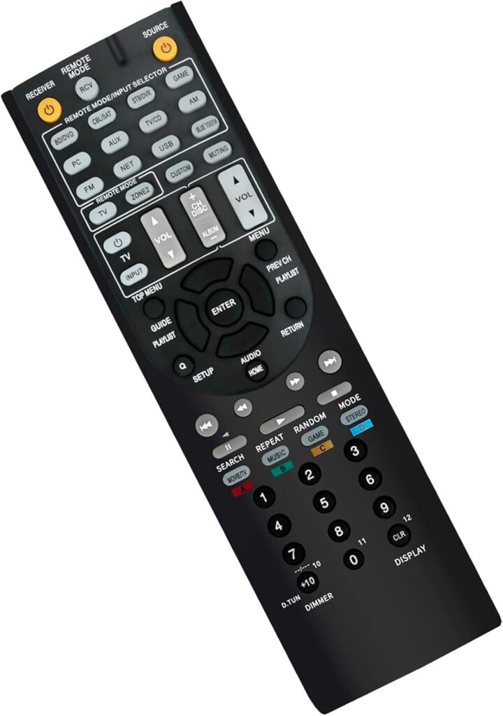 Replace Remote Control RC-879M 24140879 Suits for Onkyo 4K Ultra HD A/V Home Theater Receiver TX-NR535 TXNR535 TX-SR333 TXSR333 HT-R393 HTR393 HT-R593 HTR593