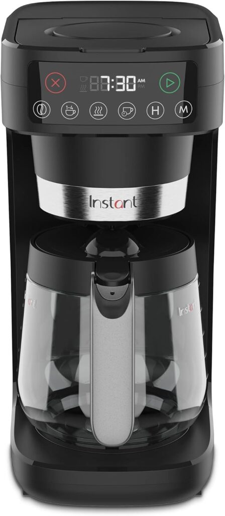 Instant Infusion Brew Plus 12 Cup Drip Coffee Maker, From The Makers of Instant Pot, with Adjustable Brew Strength, Removable Water Reservoir, and Warming Plate with 3 Temperature Settings, Black