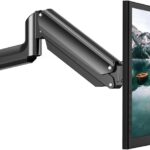 HUANUO Single Monitor Wall Mount for 13 to 32 Inch Computer Screen, Monitor Wall Mount Arm Holds up to 17.6lbs, Height Adjustable Full Motion Wall Monitor Mount-VESA Mount 75×75,100×100