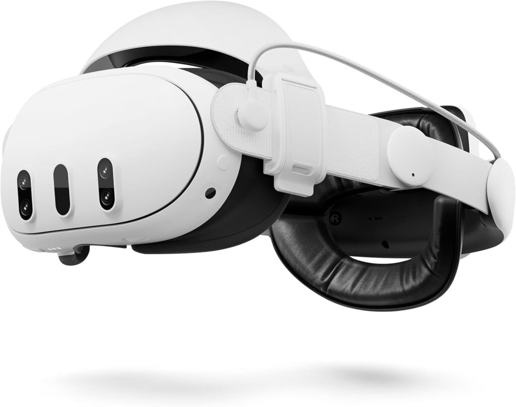 Aubika 2025 New Hybrid Headstrap for Meta Oculus Quest 3/3S, 2-in-1 Mode (Halo & Elite) VR Headset Accessories with 10000mah Magnetic Hot-Swappable, 20W Fast Charging, Adjustable & Comfort Strap