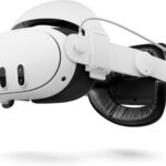 Aubika 2025 New Hybrid Headstrap for Meta Oculus Quest 3/3S, 2-in-1 Mode (Halo & Elite) VR Headset Accessories with 10000mah Magnetic Hot-Swappable, 20W Fast Charging, Adjustable & Comfort Strap