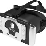 DEVASO Upgraded VR Headset for Nintendo Switch, Switch OLED Model, Virtual Reality Glasses with Adjustable HD Lenses and Comfortable Head Strap, Labo VR Kit 3D Goggles Accessory