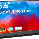 memzuoix 15.6″ 60hz FHD 1080p Portable Monitor with Black Smart Cover and 2 Built-in Speakers, for Laptop PC Mac Phone Xbox PS4/PS5