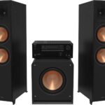 Klipsch Reference Premiere RP-8000F II 2.1 Home Theater System with 8” Cerametallic Woofers in Ebony with Onkyo TX-NR6100 7.2 Channel THX Certified Network AV Receiver