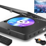 Blu Ray Player 1080P Blu-ray Disc Player for Home Cinema, Dolby Audio/DTS, Plays All DVDs and Region A 1 Blu Rays, Supports 128GB USB Stick, with HDMI and AV Output Connection Cable, NTSC US Standard