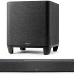 Denon Home Sound Bar 550 with Dolby Atmos and HEOS Built-in Home Wireless 8″ Subwoofer with HEOS