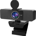 Webcam 4K for PC Autofocus, Noise-Canceling Mic USB Plug & Play Webcam with Privacy Cover Camera 4K for Zoom/Teams/Skype/Google Meet