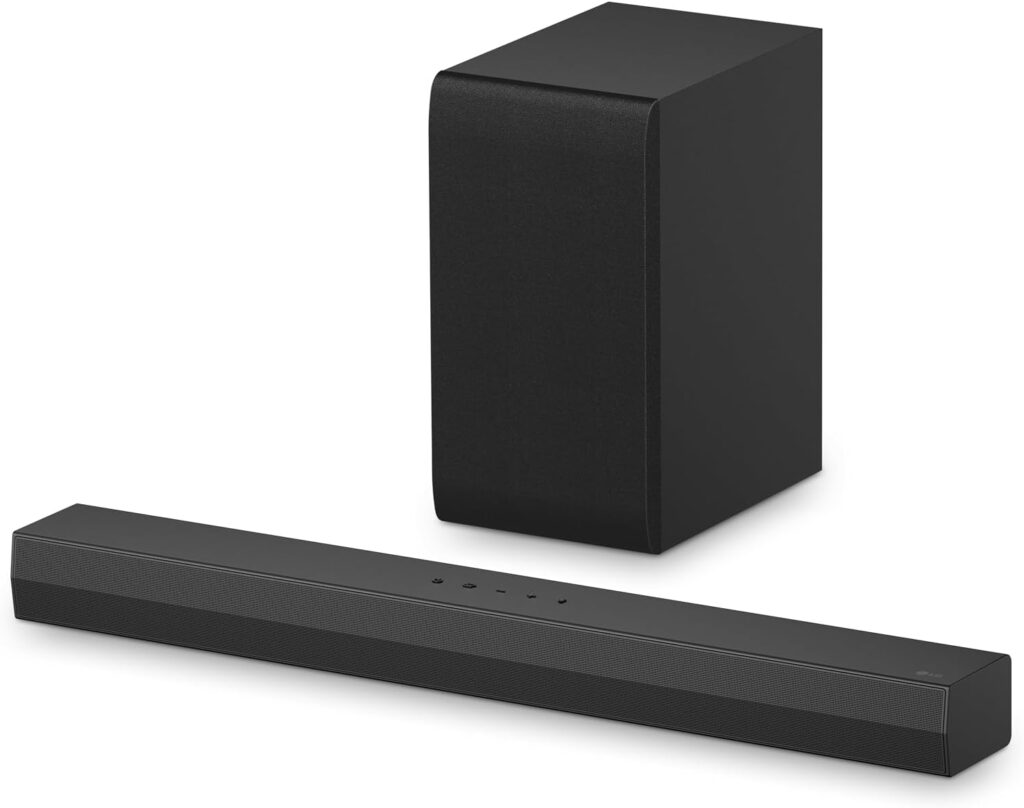 LG S40T 2.1 ch.Soundbar with Wireless Subwoofer, TV Synergy, Wow Interface, AI Sound Pro (2024 New Model)