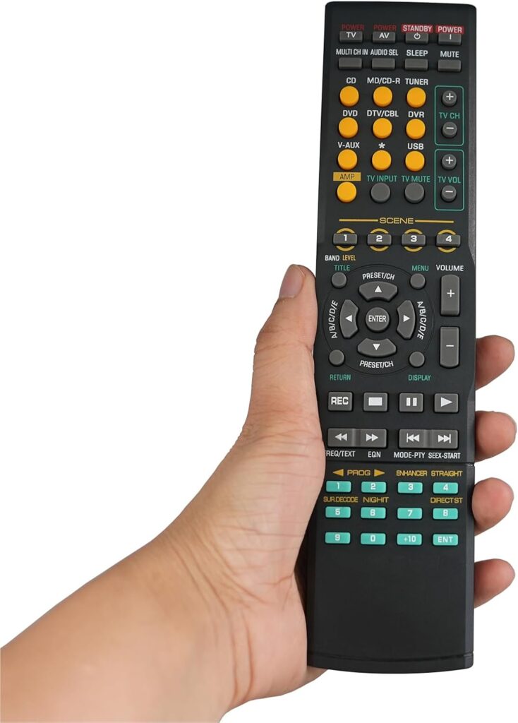 Universal Replacement Remote Control Fit for HTR-5835SL DTX1100 RAV305 WE45900 US RAV-305 RAV-240 RAV240 RX-V630 RXV630 HTR-5560 HTR5560 for Yamaha AV System Receiver